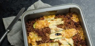 Lasagnes de Courgette et Viande Hachée