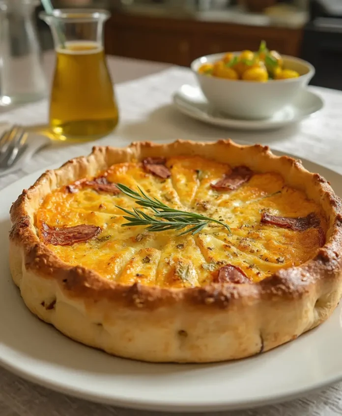 Quiche à la Viande Hachée et Pomme de Terre