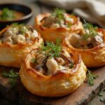 Vol-au-Vent au Poulet et Champignons