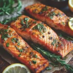 Filets de Saumon Marinés aux Herbes