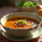 soupe de lentilles au curcuma