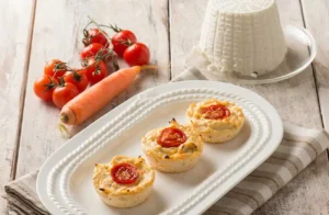 Petits Flans de Ricotta aux Tomates et Carottes