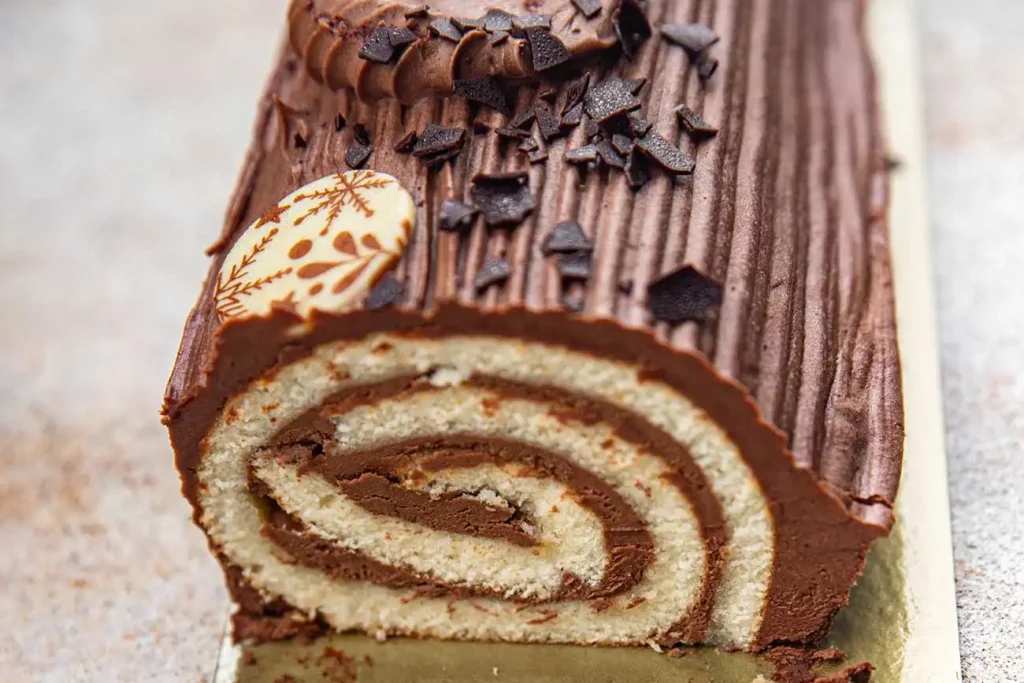 bûche de noël au chocolat simple