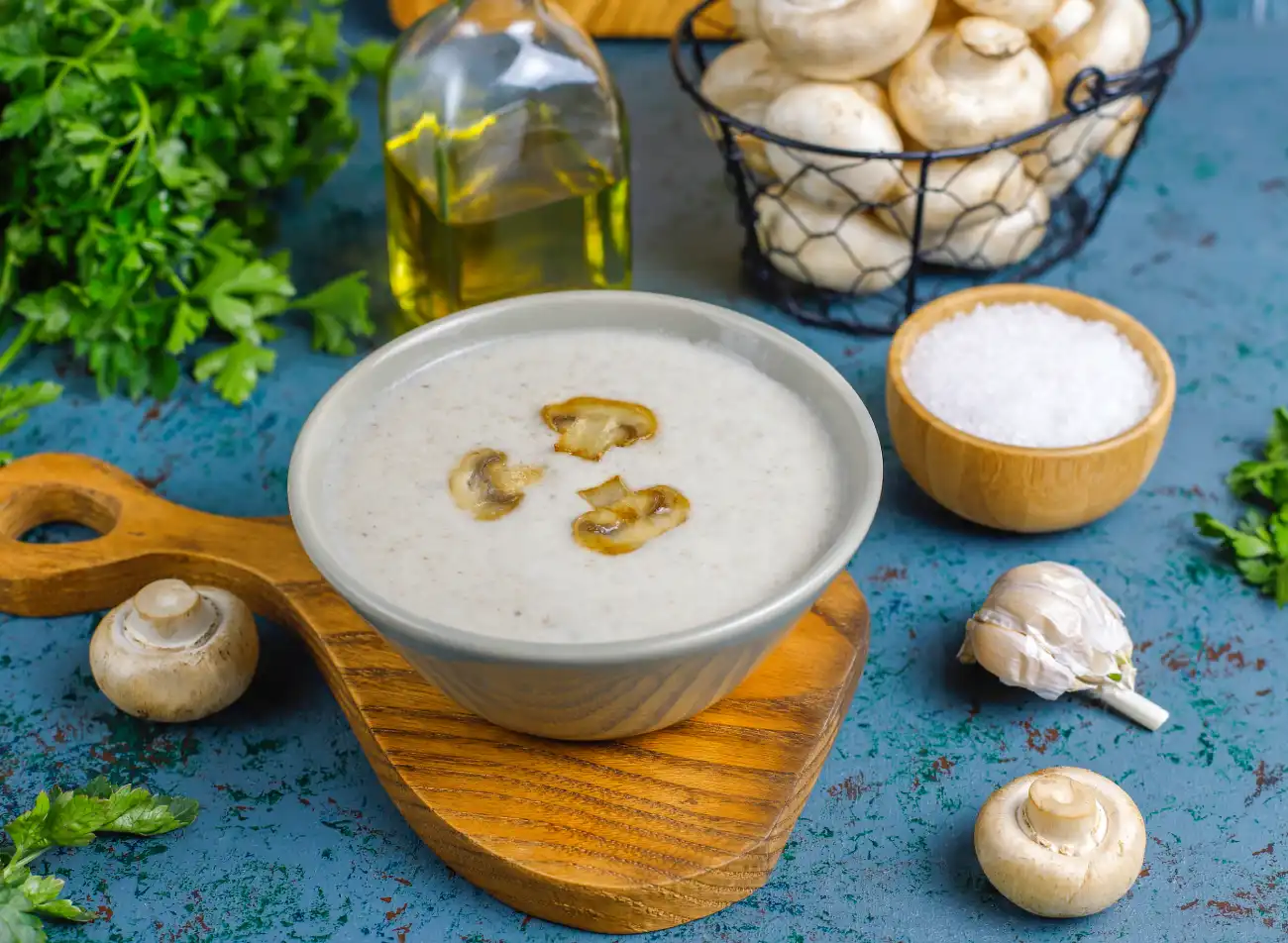 Soupe aux Champignons et Oignons